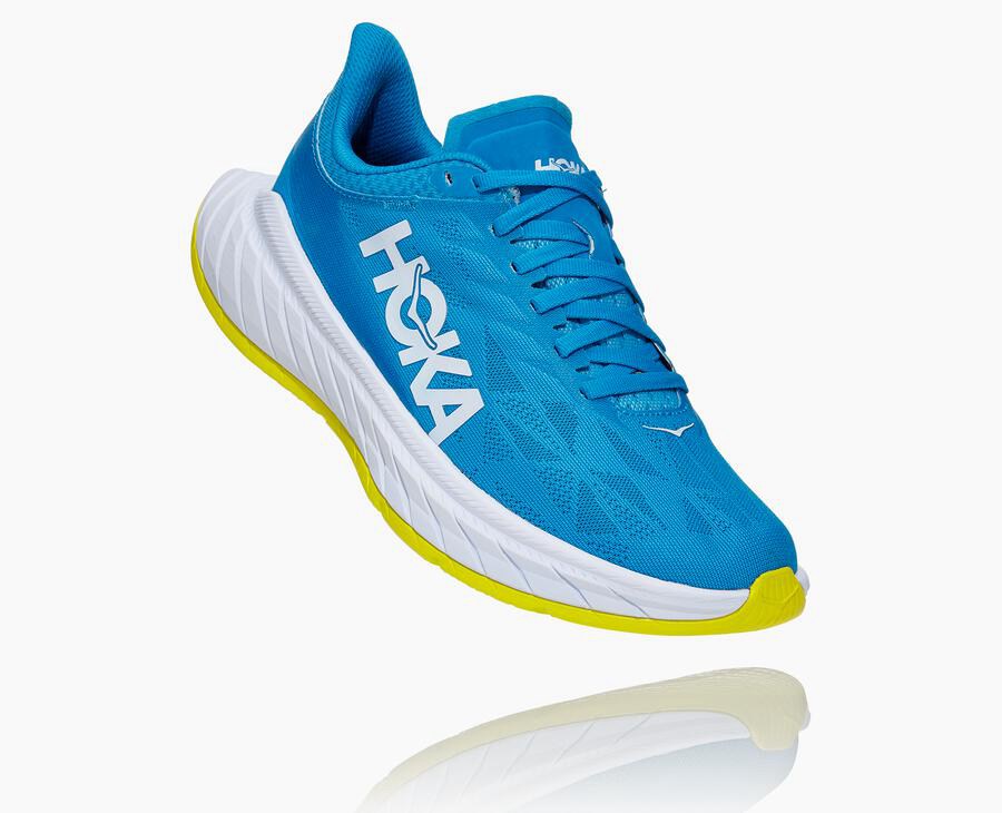 Hoka One One Løbesko Dame - Carbon X 2 - Blå/Hvide - 021594FGM